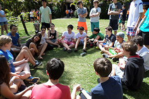 alunos em atividade do VIA
