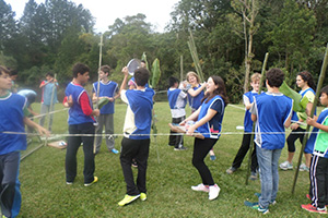 alunos em atividade do VIA